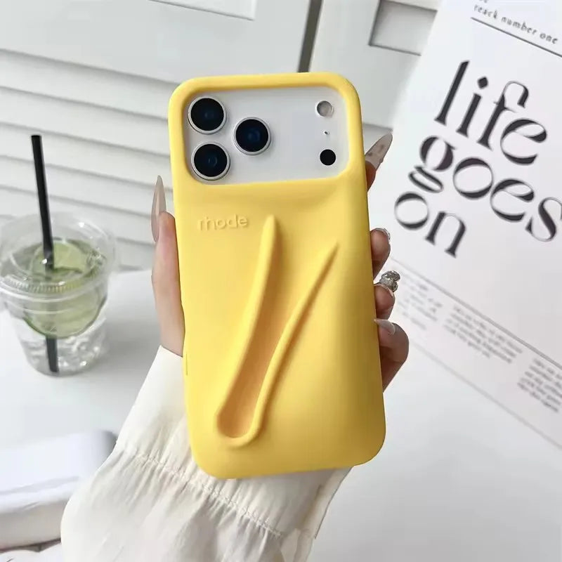 Ribbon Toast Espresso Lemontini Lip Gloss Phone Case for iPhone 17 Air 12 13 14 15 16 Pro Max Plus Lipstick Solid Colour Cover