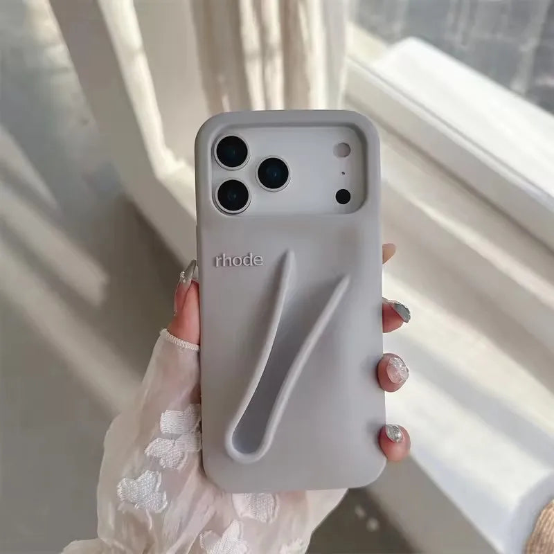 Ribbon Toast Espresso Lemontini Lip Gloss Phone Case for iPhone 17 Air 12 13 14 15 16 Pro Max Plus Lipstick Solid Colour Cover